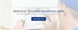 Servicio Técnico Baxiroca Aspe 965217105
