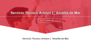 Servicio Técnico Ariston L’Ametlla de Mar 977208381