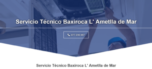 Servicio Técnico Baxiroca L’Ametlla de Mar 977208381