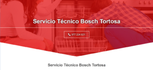 Servicio Técnico Bosch Tortosa 977208381