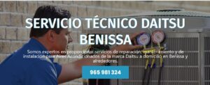 Servicio Técnico Daitsu Benissa 965217105