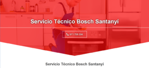 Servicio Técnico Bosch Santanyí 971727793