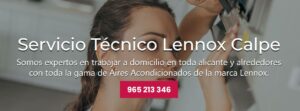Servicio Técnico Lennox Calpe 965217105