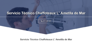 Servicio Técnico Chaffoteaux L’Ametlla de Mar 977208381
