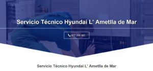 Servicio Técnico Hyundai L’Ametlla de Mar 977208381