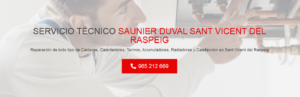 Servicio Técnico Saunier Duval Sant Vicent del Raspeig 965217105