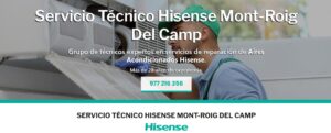 Servicio Técnico Hisense Mont-roig del camp 977208381