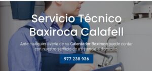 Servicio Técnico Baxiroca Calafell 977208381