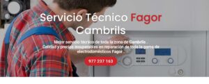 Servicio Técnico Fagor Cambrils 977208381