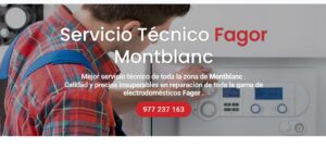 Servicio Técnico Fagor Montblanc 977208381
