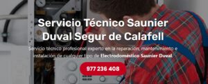 Servicio Técnico Saunier Duval Segur de Calafell 977208381