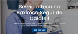 Servicio Técnico Baxiroca Segur de Calafell 977208381