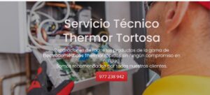 Servicio Técnico Thermor Tortosa 977208381