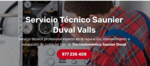 Servicio Técnico Saunier Duval Valls 977208381