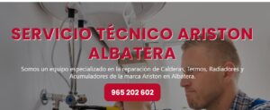 Servicio Técnico Ariston Albatera Tlf: 965217105
