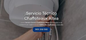 Servicio Técnico Chaffoteaux Altea Tlf: 965217105