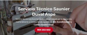 Servicio Técnico Saunier Duval Aspe Tlf: 965217105