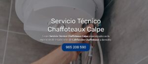 Servicio Técnico Chaffoteaux Calpe Tlf: 965217105