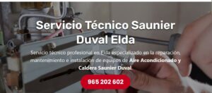 Servicio Técnico Saunier Duval Elda Tlf: 965217105