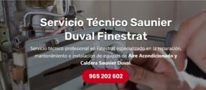 Servicio Técnico Saunier Duval Finestrat Tlf: 965217105