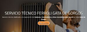 Servicio Técnico Ferroli Gata de Gorgos Tlf: 965217105