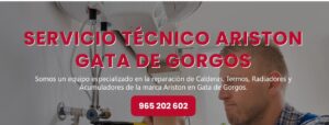 Servicio Técnico Ariston Gata de Gorgos Tlf: 965217105