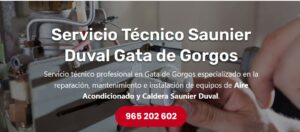 Servicio Técnico Saunier Duval Gata de Gorgos Tlf: 965217105