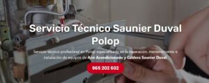 Servicio Técnico Saunier Duval Polop Tlf: 965217105