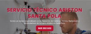 Servicio Técnico Ariston Santa Pola Tlf: 965217105