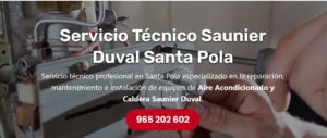 Servicio Técnico Saunier Duval Santa Pola Tlf: 965217105