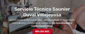 Servicio Técnico Saunier Duval Villajoyosa Tlf: 965217105