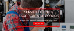 Servicio Técnico Fagor Gata de Gorgos Tlf: 965217105