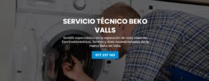 Servicio Técnico Beko Valls 977208381