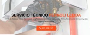 Servicio Técnico Ferroli Lleida 973194055