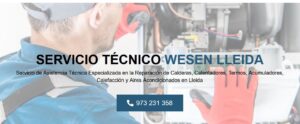 Servicio Técnico Wesen Lleida 973194055