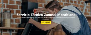 Servicio Técnico Zanussi Montblanc 977208381