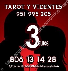 3 EUROS TAROT Y VIDENTES 806 DESDE 0.42 €/MIN