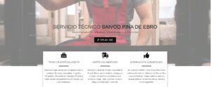Servicio Técnico Saivod Pina de Ebro 976553844