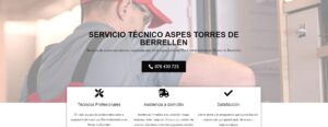 Servicio Técnico Aspes Torres de Berrellén 976553844