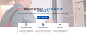 Servicio Técnico Haier Torres de Berrellén 976553844