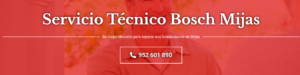 Servicio Técnico Bosch Mijas 952210452