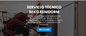 Servicio Técnico Beko Benidorm 965217105