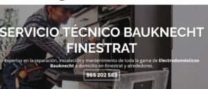 Servicio Técnico Bauknecht Finestrat 965217105