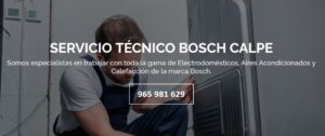 Servicio Técnico Bosch Calpe 965217105