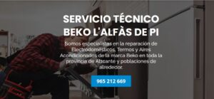 Servicio Técnico Beko L’Alfàs de Pi 965217105