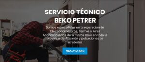 Servicio Técnico Beko Petrer 965217105