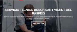 Servicio Técnico Bosch Sant Vicent del Raspeig 965217105