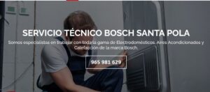 Servicio Técnico Bosch Santa Pola 965217105