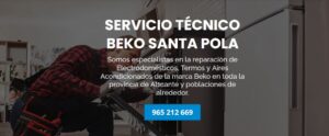 Servicio Técnico Beko Santa Pola 965217105