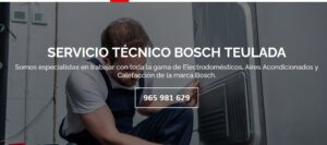 Servicio Técnico Bosch Teulada 965217105